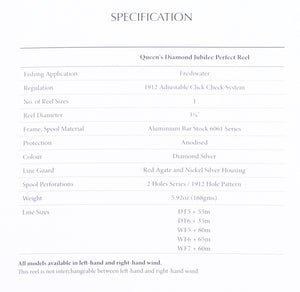 Hardy Perfect Diamond Jubilee Limited Edition Fly Reel