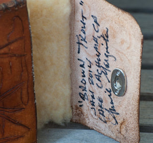 Annie Margarita Leather Reel Case - Brown Trout