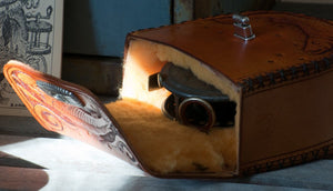 Annie Margarita Leather Reel Case - All Saint's Day