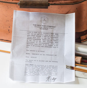 Hidy, Jim - 8'6 3/2 5wt Hollowbuilt Bamboo Rod