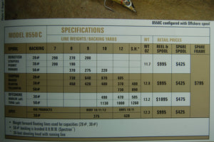 Charlton 8550C Fly Reel (w/Bonefish Spool) - LHW