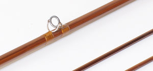Phillipson Peerless 7' 5wt Bamboo Rod - rod sections with guides and wraps