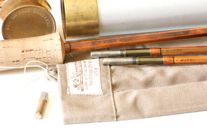 Bob Summers Model 856 Bamboo Rod 8' 2/2 #5/6 - rod sections with guides and wraps