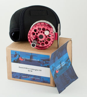 Ari 't Hart Dutch 0 silver/aubergine fly reel - mint