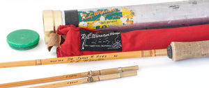 R.L. Winston Bamboo Fly Rod SF-era 8'6" 2/2 #5 - handle grip and reel seat detail