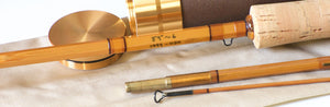R.L. Winston Prototype Bamboo Rod 8'9" 3/1 #6 - handle grip and reel seat detail