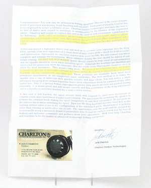 Charlton 8450C Fly Reel with 5/6 Spool - As New in Box