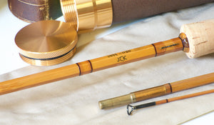 R.L. Winston Prototype Bamboo Rod 8'9" 3/1 #6 - maker signature and rod markings