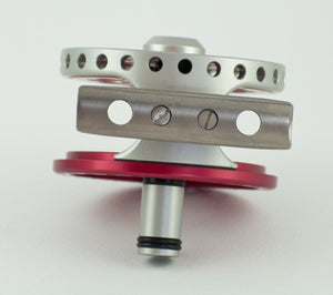 Ari 't Hart Dutch 0 silver/aubergine fly reel - mint