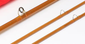 R.L. Winston Bamboo Rod 8'9 2/2 #7/8 - rod sections with guides and wraps