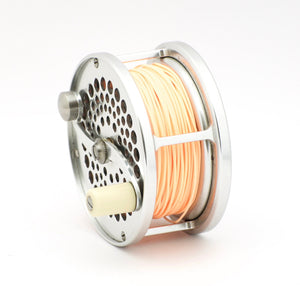 Joe Saracione 3 1/4" Wide Mark IV Trout Fly Reel - RHW Silver