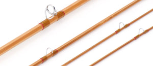 Simroe, Ted -- 7'6 3/2 5wt Bamboo Rod (New!) - rod sections with guides and wraps