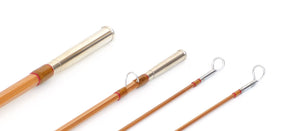 Simroe, Ted -- 7'6 3/2 5wt Bamboo Rod (New!) - rod sections with guides and wraps