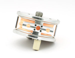 Joe Saracione 3 1/4" Wide Mark IV Trout Fly Reel - RHW Silver