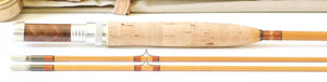 Jim Schaaf Dickerson Model 7613 Bamboo Fly Rod 7'6" 2/2 #4/5 - maker signature and rod markings