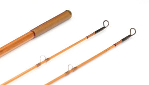 R.L. Winston Bamboo Rod SF era 8'6" 2/2 #6 - rod sections with guides and wraps
