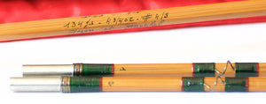 Pezon et Michel Super Parabolic PPP, "Bretonvilliers" Type Dubos Bamboo Rod 7'6 4-5wt