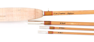 Simroe, Ted -- 7'6 3/2 5wt Bamboo Rod (New!) - ferrules and tip tops detail
