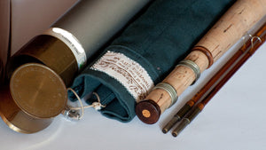 Bob Summers Midge Deluxe Bamboo Rod 6'4" 2/2 #4 - maker signature and rod markings