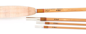 Simroe, Ted -- 7'6 3/2 5wt Bamboo Rod (New!) - rod sections with wraps and hardware