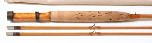 Mario Wojnicki / Scott Rod Co. 7' 2/2 #3 HB Hex Bamboo Rod - maker signature and rod markings