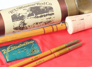 R.L. Winston Bamboo Rod 8'9 2/2 #7/8 - full rod assembled view