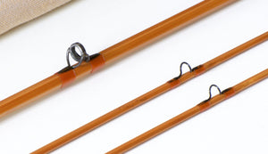 Mario Wojnicki / Scott Rod Co. 7' 2/2 #3 HB Hex Bamboo Rod - ferrules and tip tops detail