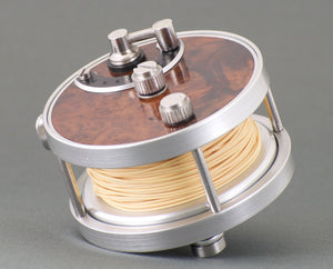 Ted Godfrey Burled Wood Paradigm Fly Reel