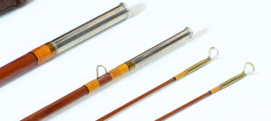 Phillipson Powr Pakt Bamboo Rod 8'6 3/2 6wt - rod sections with guides and wraps