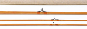 Mario Wojnicki / Scott Rod Co. 7' 2/2 #3 HB Hex Bamboo Rod - rod sections with wraps and hardware