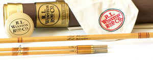 R.L. Winston Bamboo Rod 8'6" 2/2 #7 - full rod assembled view