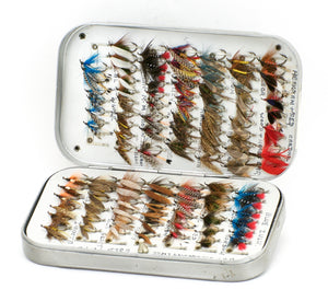 Hardy Bros. Fly Box w/ 100+ Flies