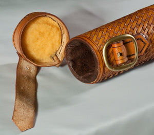 Annie Margarita Leather Rod Case - Chum Salmon