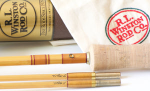 R.L. Winston Bamboo Rod 8'6" 2/2 #7 - ferrules and tips detail