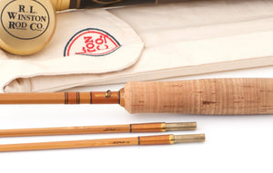 R.L. Winston Bamboo Rod 7'9" 2/2 #5 - full rod assembled view