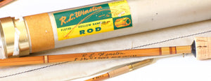 R.L. Winston Bamboo Rod SF-era 8' 2/1 #4/5 - handle grip and reel seat detail