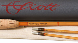 Mario Wojnicki / Scott Rod Co. 7' 2/2 #3 HB Hex Bamboo Rod - handle grip and reel seat detail