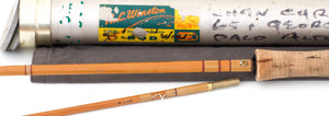 R.L. Winston Bamboo Rod SF-Era 8'9" 2/1 #7 - rod sections with guides and wraps