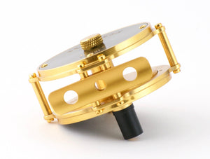 Peerless Model 7M raised pillar fly reel - GOLD finish!
