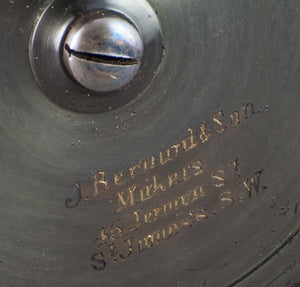 David Slater 4 1/4" Brass/Ebonite Fly Reel - J. Bernard and Son