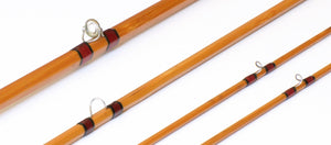 Hardy Hollokona Salmon De-luxe 3/2 8'6' - #4 Bamboo Fly Rod - guide detail and spacing