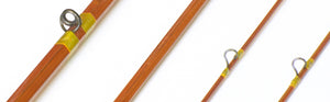 Phillipson Pacemaker Bamboo Rod 8'6 3/2 6wt - rod sections with guides and wraps
