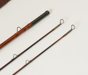 Bob Summers Model 856 Bamboo Rod 8' 2/2 #5/6 - rod sections with guides and wraps
