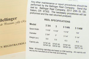 Bellinger Saracione 2 3/4" Fly Reel