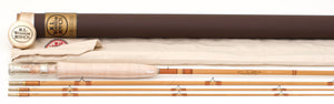 R.L. Winston Trout Unlimited Bamboo Rod 8' 3/2 #4 - rod sections with guides and wraps