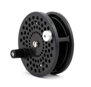 Bogdan Trout Fly Reel - All Black with Palming Rim Spool