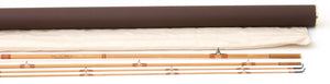 R.L. Winston Trout Unlimited Bamboo Rod 8' 3/2 #4 - rod sections with guides and wraps