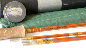 Phillipson Paragon Bamboo Rod 8'6 3/2 6wt - handle grip and reel seat detail