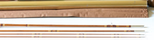 Phillipson Peerless Dry Fly Special Bamboo Rod 8'6" 3/2 6wt (2 rods in one!) - maker signature and rod markings