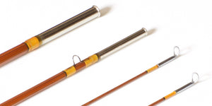 Phillipson Powr Pakt Bamboo Rod 8'6 3/2 5wt - rod sections with guides and wraps